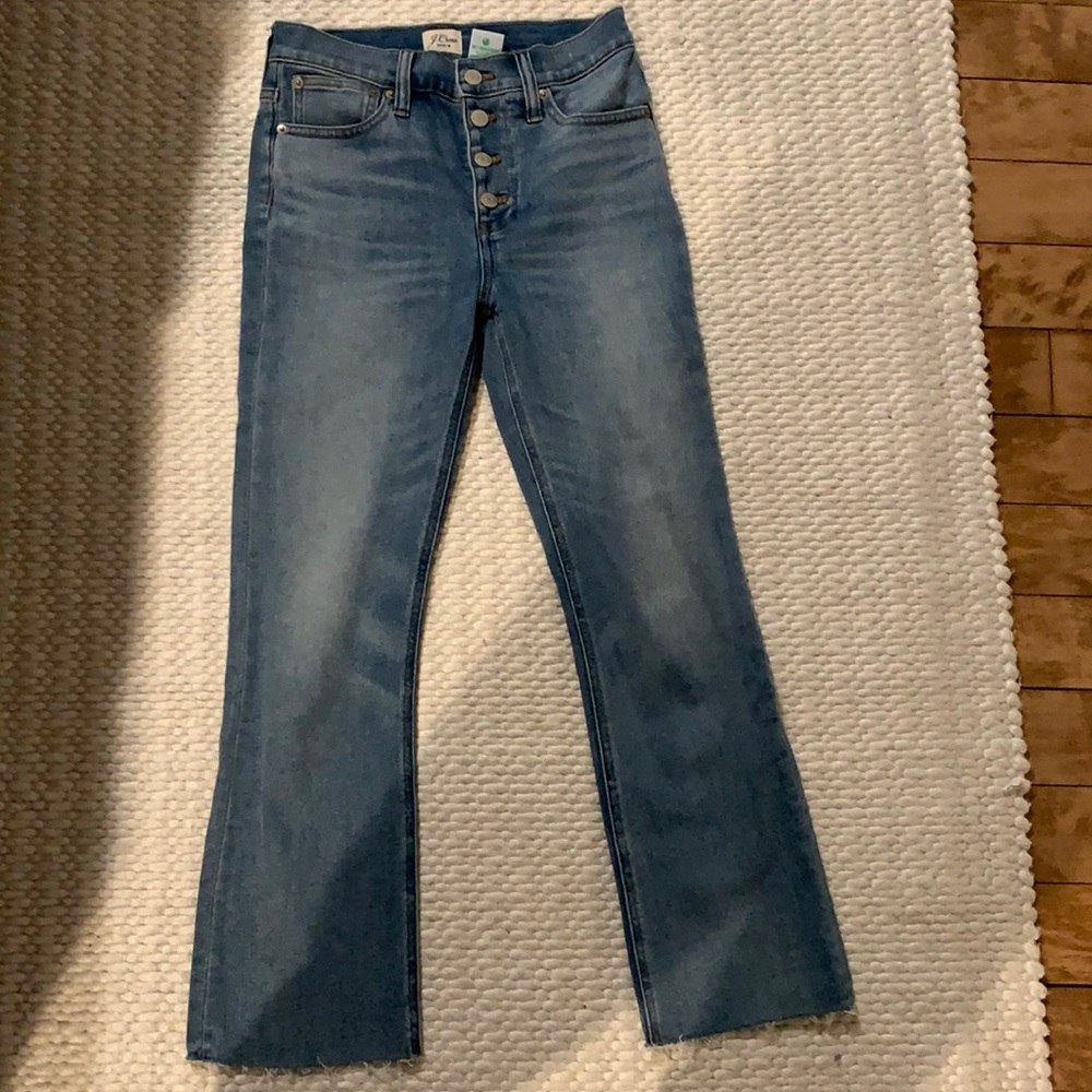 Women’s j crew jeans 10” Billie Demi Boot Crop
